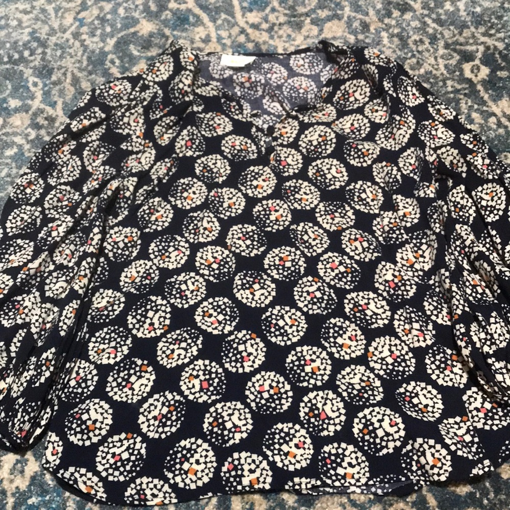 Anthropologie Maeve Size 2 Printed Blouse